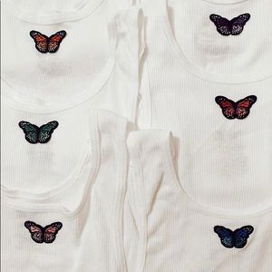 Butterfly crop tops